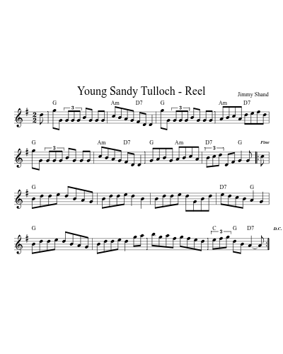 Young Sandy Tulloch - Reel
