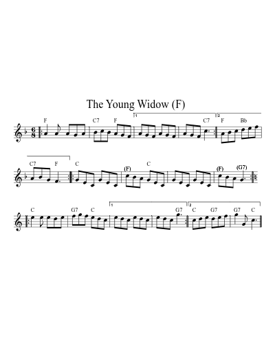 The Young Widow  (F) (Version 2)