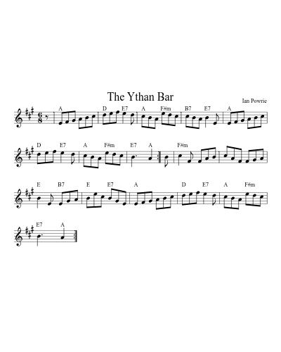 The Ythan Bar (Version 2) sheet music preview