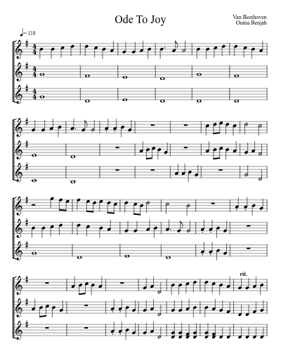 Ode To Joy (Violin) preview