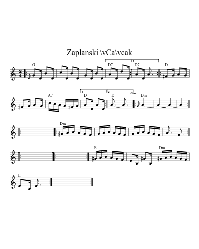 Zaplanski \vCa\vcak (Version 5)