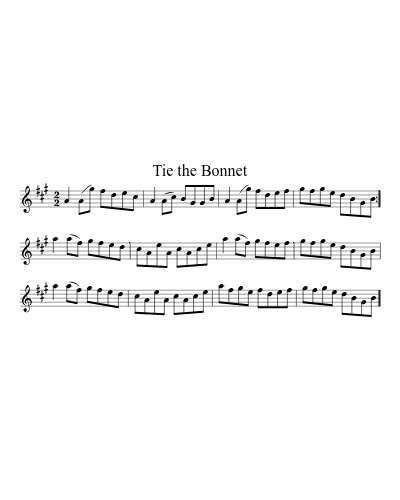 Tie the Bonnet (Version 4) preview