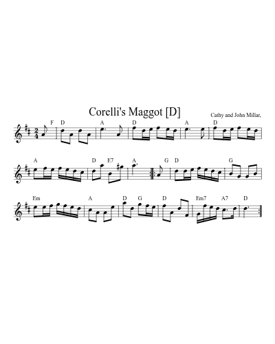 Corelli's Maggot   [D] (alldances)