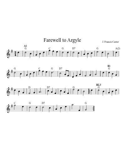 Farewell to Argyle (alldances)