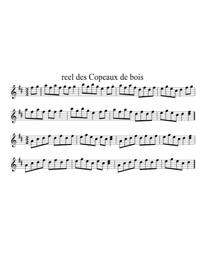 reel des Copeaux de bois (Version 4)