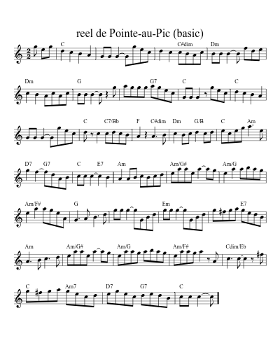 reel de Pointe-au-Pic (basic) (Version 4)