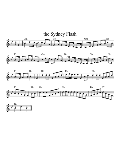 the Sydney Flash (hornpipes)