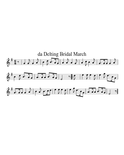 da Delting Bridal March (jigs) preview