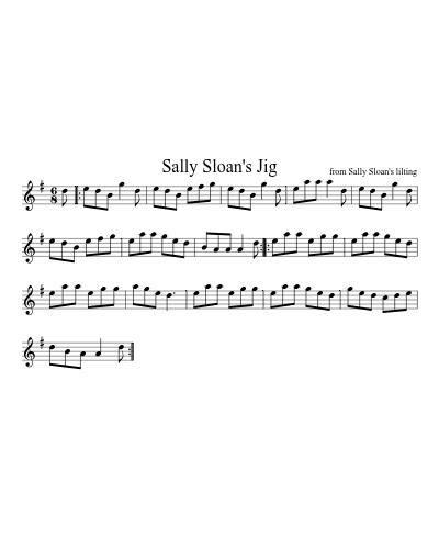 Sally Sloan's Jig