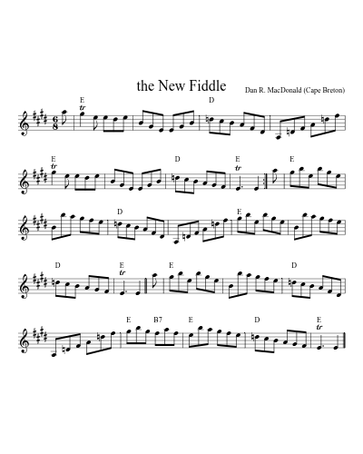 the New Fiddle (jigs)