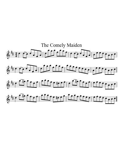 The comely maiden (Version 2)