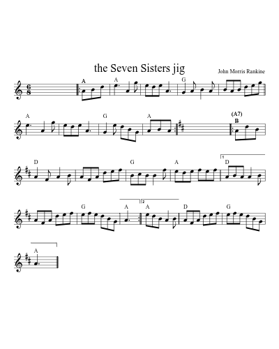 the Seven Sisters jig (jigs)