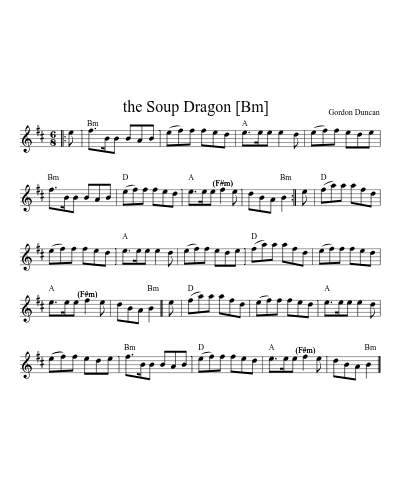 The Soup Dragon   [Bm] (jigs)