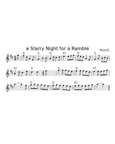 a Starry Night for a Ramble (jigs)