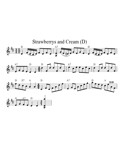 Strawberrys and Cream    (F) (learn)