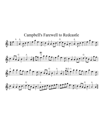 Campbell's Farewell to Redcastle (marches) preview
