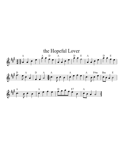 the Hopeful Lover (marches)