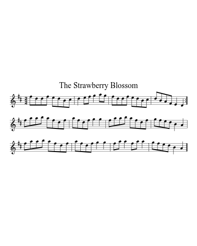 The strawberry blossom (Version 2) sheet music preview