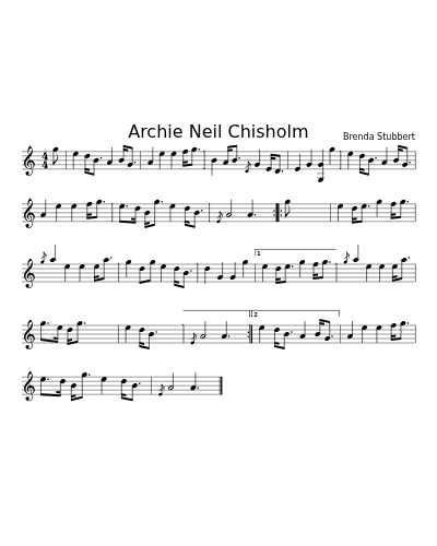 Archie Neil Chisholm (marches)
