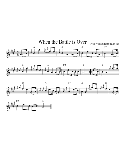 When the Battle is Over (marches) preview