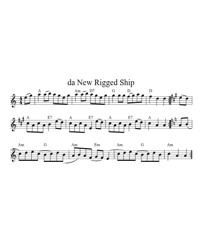 Da New Rigged Ship (mixed) preview