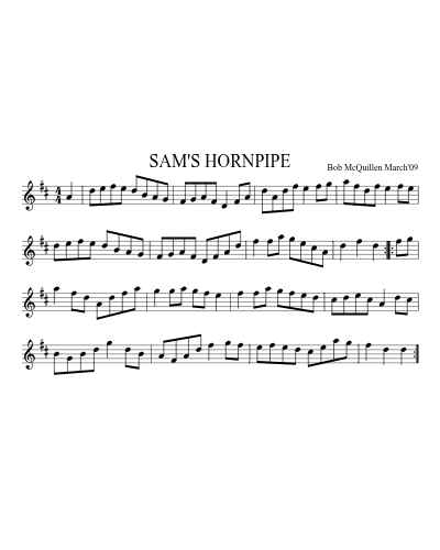 SAM'S HORNPIPE