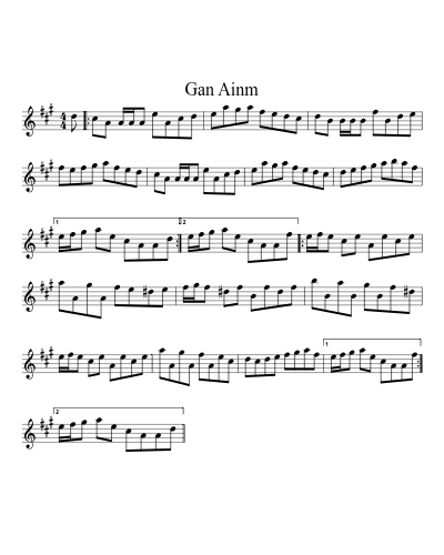 Gan Ainm (Reel A) (#67721)