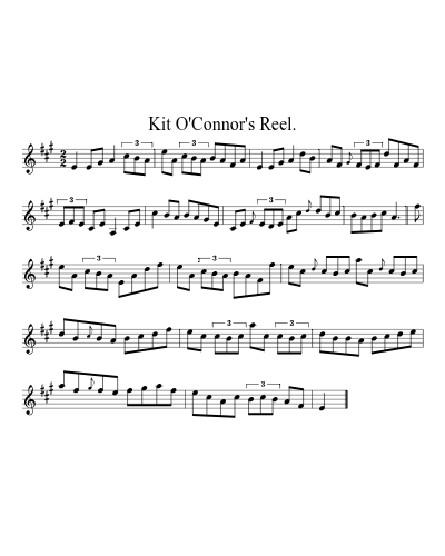 Kit O'Connor's Reel. (Reel A)