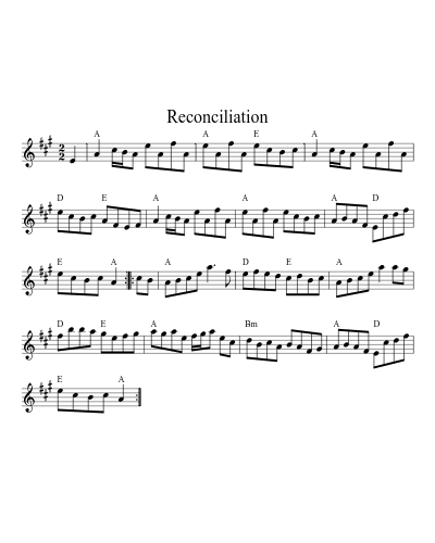 Reconciliation (Reel A)