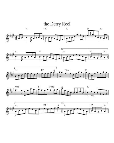 The Derry reel (Reel A) (#67778)