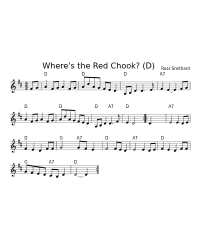 Where's the Red Chook?  (D) (reels) (#67796)