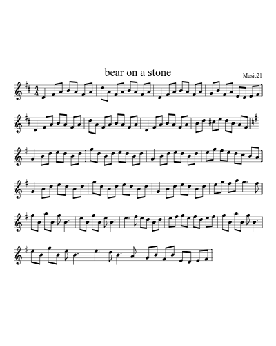 bear on a stone preview