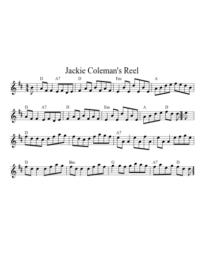 Jackie Coleman's Reel (session)