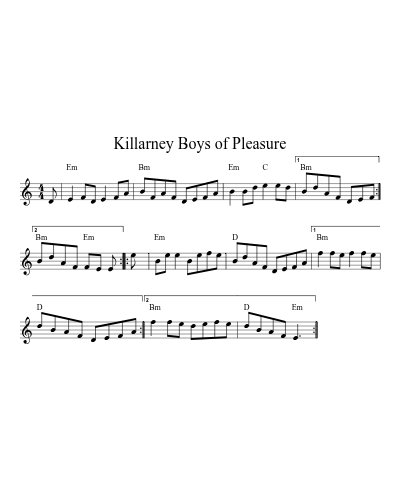 Killarney Boys of Pleasure (session) preview