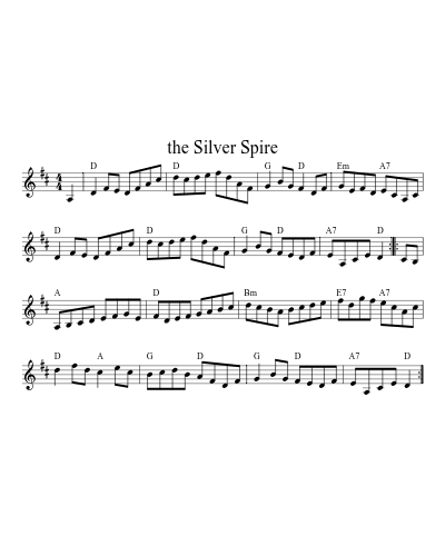 The silver spire (session) (#67942) sheet music preview