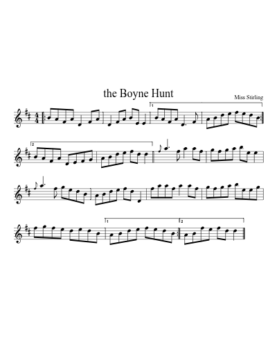 The Boyne Hunt (session0) (#67955) sheet music preview