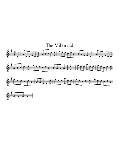 The Milkmaid sheet music preview