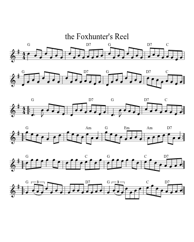 The Foxhunter's Reel (session0) preview