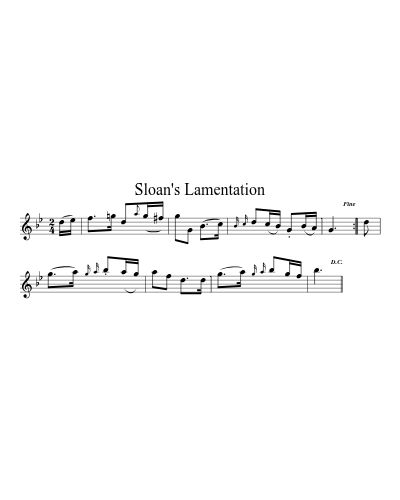 Sloan's Lamentation