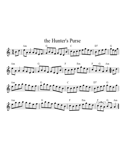 the Hunter's Purse (session0)