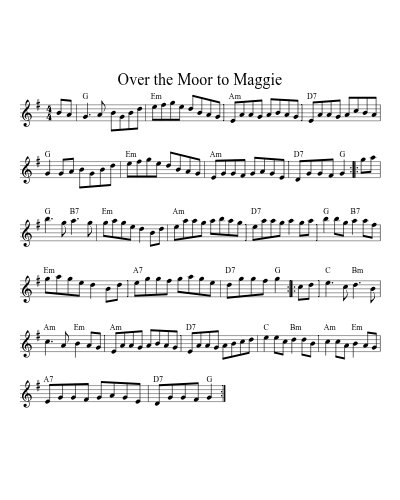 Over the moor to Maggie (session0) preview