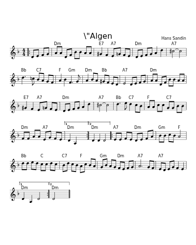 \"Algen (Shottish Dm)