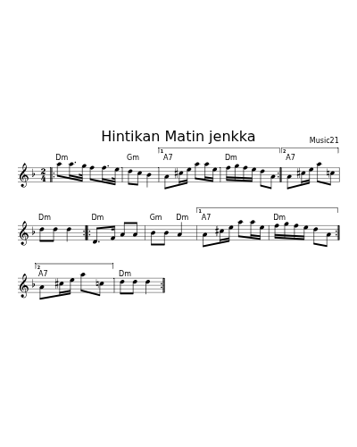 Hintikan Matin jenkka (Shottish Dm)