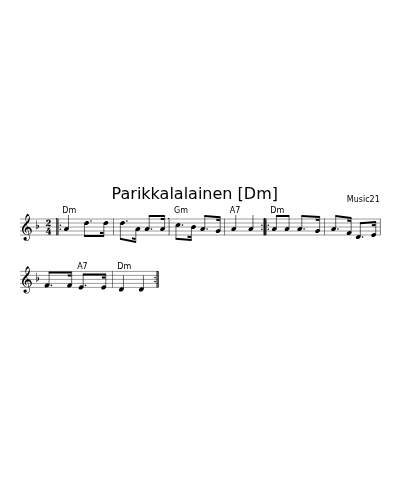 Parikkalalainen   [Dm] (Shottish Dm)