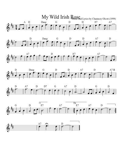 My Wild Irish Rose (song)