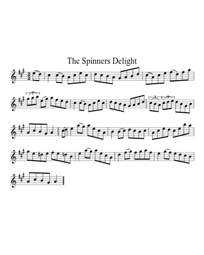 The spinners delight (Version 2) sheet music preview
