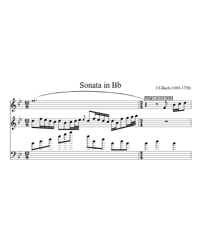 Sonata in Bb (Version 2) preview