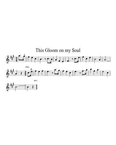 This Gloom on my Soul (waltzes)