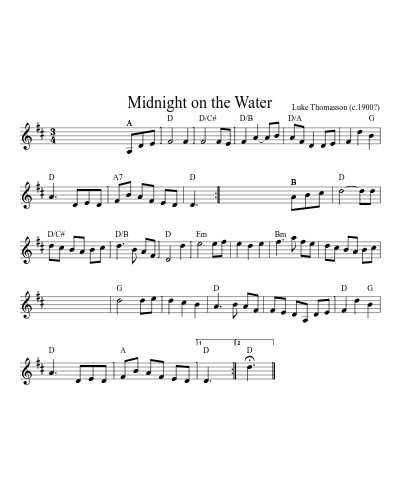 Midnight on the water (waltzes) (#68174) preview