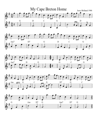 My Cape Breton Home (waltzes) preview